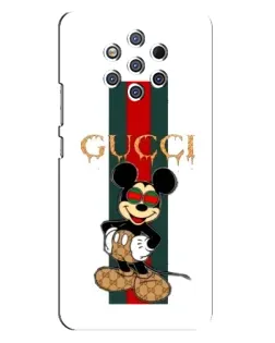 Чохол для Nokia 9 з картинкою «Міккі Маус Gucci — смуги»