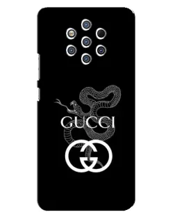 Чохол для Nokia 9 з картинкою «Gucci — срібна змія»