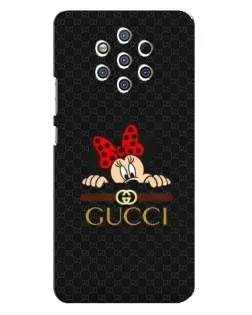 Чохол для Nokia 9 з картинкою «Мінні Маус Gucci — чорний»