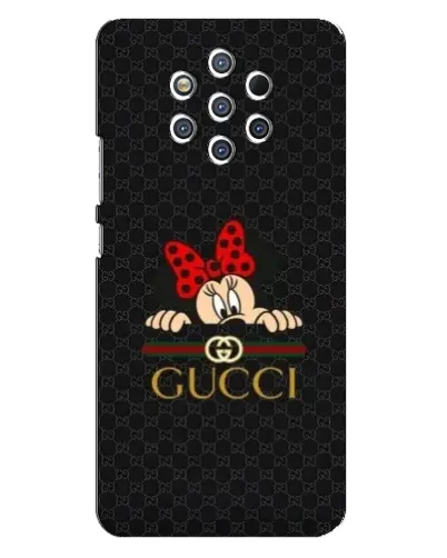 Чохол для Nokia 9 з картинкою «Мінні Маус Gucci — чорний»