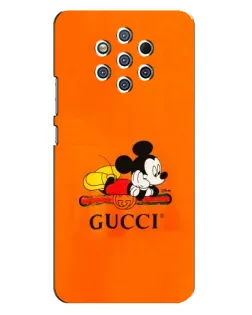 Чохол для Nokia 9 з картинкою «Міккі Маус Gucci — помаранч»