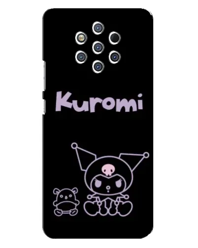 Чехол для Nokia 9 с картинкой «Kuromi — черный минимализм» Чехол для Nokia 9 с картинкой «Kuromi — черный минимализм»
