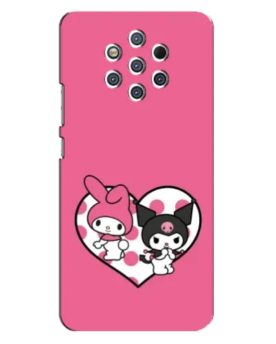 Чехол для Nokia 9 с картинкой «Kuromi и My Melody» Чехол для Nokia 9 с картинкой «Kuromi и My Melody»