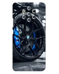 Чехол для Nokia 9 с картинкой «Колесо BMW вблизи»