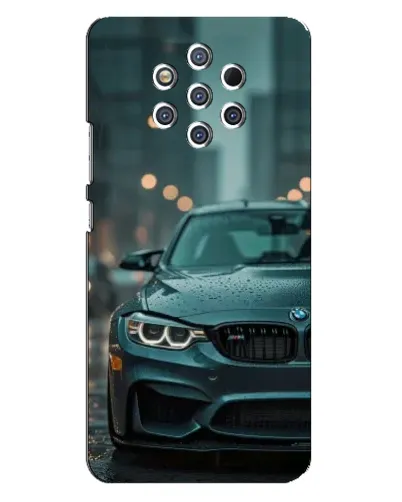 Чехол для Nokia 9 с картинкой «BMW в огнях города» Чехол для Nokia 9 с картинкой «BMW в огнях города»