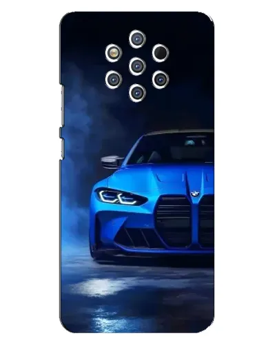 Чехол для Nokia 9 с картинкой «Голубая BMW M4» Чехол для Nokia 9 с картинкой «Голубая BMW M4»
