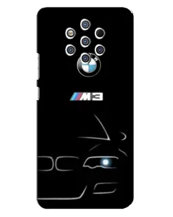 Чехол для Nokia 9 с картинкой «Минималистичный принт BMW M3»