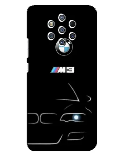 Чехол для Nokia 9 с картинкой «Минималистичный принт BMW M3» Чехол для Nokia 9 с картинкой «Минималистичный принт BMW M3»