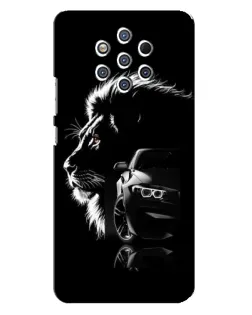Чехол для Nokia 9 с картинкой «BMW и лев»