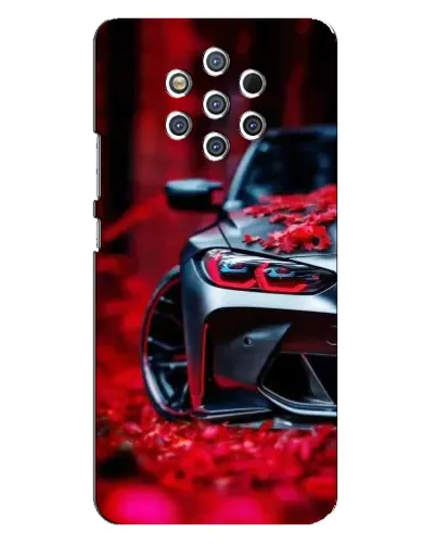 Чехол для Nokia 9 с картинкой «Спортивная BMW и цветы» Чехол для Nokia 9 с картинкой «Спортивная BMW и цветы»