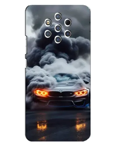 Чехол для Nokia 9 с картинкой «BMW в дыму» Чехол для Nokia 9 с картинкой «BMW в дыму»