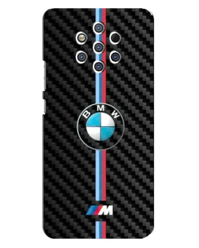 Чехол для Nokia 9 с картинкой «Эмблема BMW и карбон» Чехол для Nokia 9 с картинкой «Эмблема BMW и карбон»