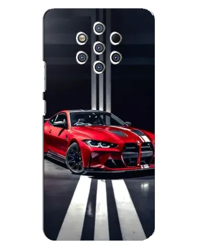 Чехол для Nokia 9 с картинкой «Красная BMW на дороге» Чехол для Nokia 9 с картинкой «Красная BMW на дороге»