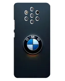 Чехол для Nokia 9 с картинкой «Логотип BMW — минимализм»