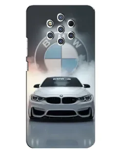 Чехол для Nokia 9 с картинкой «BMW в белом дыму» Чехол для Nokia 9 с картинкой «BMW в белом дыму»