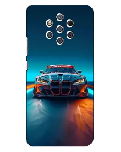 Чохол для Nokia 9 з картинкою «BMW — вогні неону» Чохол для Nokia 9 з картинкою «BMW — вогні неону»