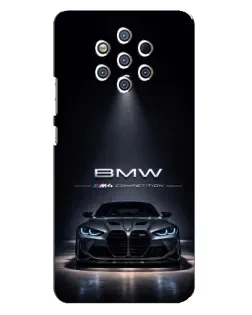 Чехол для Nokia 9 с картинкой «BMW сквозь ночной город» Чехол для Nokia 9 с картинкой «BMW сквозь ночной город»