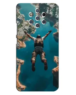 Чехол для Nokia 9 с картинкой «PUBG — свободное падение»