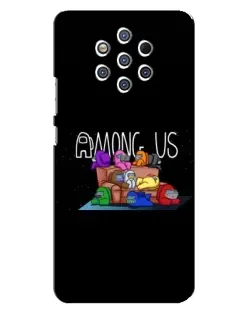 Чехол для Nokia 9 с картинкой «Логотип Among Us» Чехол для Nokia 9 с картинкой «Логотип Among Us»