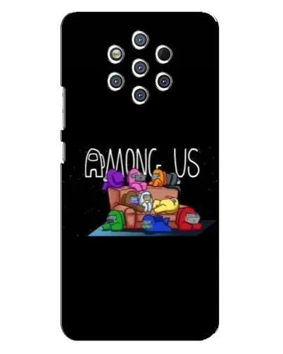 Чехол для Nokia 9 с картинкой «Логотип Among Us» Чехол для Nokia 9 с картинкой «Логотип Among Us»