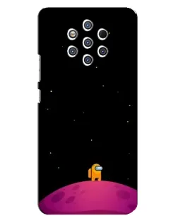 Чехол для Nokia 9 с картинкой «Одинокий герой на планете» Чехол для Nokia 9 с картинкой «Одинокий герой на планете»