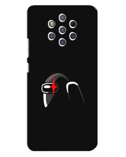 Чехол для Nokia 9 с картинкой «Among Us шлем» Чехол для Nokia 9 с картинкой «Among Us шлем»
