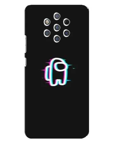 Чехол для Nokia 9 с картинкой «Among Us неон» Чехол для Nokia 9 с картинкой «Among Us неон»