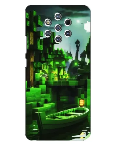 Чехол для Nokia 9 с картинкой «Minecraft лесной пейзаж» Чехол для Nokia 9 с картинкой «Minecraft лесной пейзаж»
