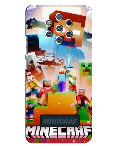 Чехол для Nokia 9 с картинкой «Minecraft герои игры» Чехол для Nokia 9 с картинкой «Minecraft герои игры»