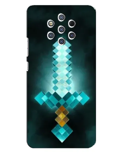 Чехол для Nokia 9 с картинкой «Алмазный меч неон» Чехол для Nokia 9 с картинкой «Алмазный меч неон»