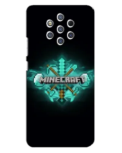 Чехол для Nokia 9 с картинкой «Minecraft Diamond лого» Чехол для Nokia 9 с картинкой «Minecraft Diamond лого»