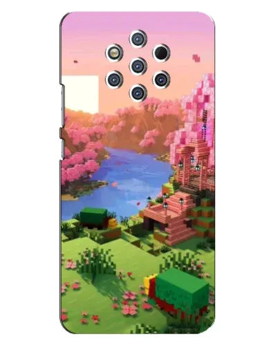 Чехол для Nokia 9 с картинкой «Розовое дерево Minecraft» Чехол для Nokia 9 с картинкой «Розовое дерево Minecraft»