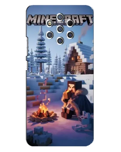 Чехол для Nokia 9 с картинкой «Зимний Minecraft» Чехол для Nokia 9 с картинкой «Зимний Minecraft»