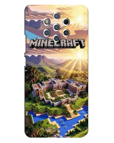 Чехол для Nokia 9 с картинкой «Minecraft панорама» Чехол для Nokia 9 с картинкой «Minecraft панорама»
