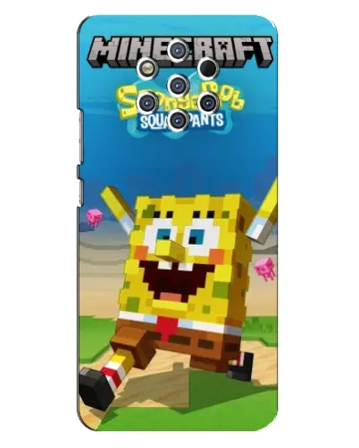 Чохол для Nokia 9 з картинкою «Губка Боб Minecraft» Чохол для Nokia 9 з картинкою «Губка Боб Minecraft»