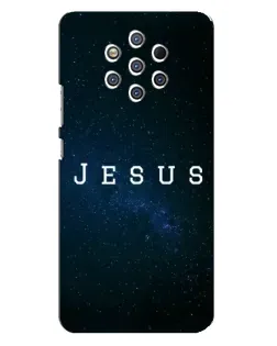Чехол для Nokia 9 с картинкой «Звездное небо Jesus»