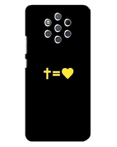 Чехол для Nokia 9 с картинкой «Сердце и Крест» Чехол для Nokia 9 с картинкой «Сердце и Крест»