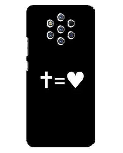 Чехол для Nokia 9 с картинкой «Крест и Сердце» Чехол для Nokia 9 с картинкой «Крест и Сердце»
