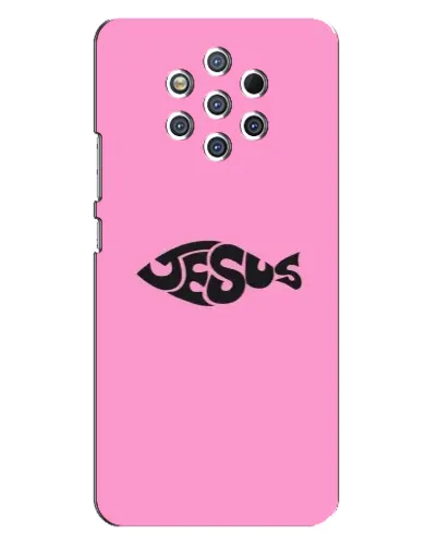 Чехол для Nokia 9 с картинкой «Розовый символ Jesus» Чехол для Nokia 9 с картинкой «Розовый символ Jesus»