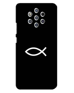 Чехол для Nokia 9 с картинкой «Символ рыбы Jesus» Чехол для Nokia 9 с картинкой «Символ рыбы Jesus»