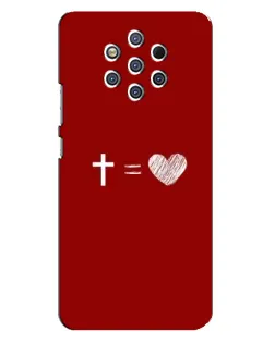 Чехол для Nokia 9 с картинкой «Уравнение любви» Чехол для Nokia 9 с картинкой «Уравнение любви»