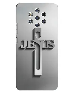 Чехол для Nokia 9 с картинкой «Металлический крест Jesus» Чехол для Nokia 9 с картинкой «Металлический крест Jesus»