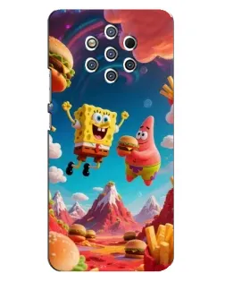 Чехол для Nokia 9 с картинкой «Космический фастфуд»