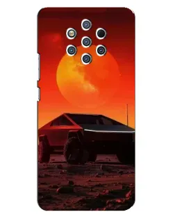 Чехол для Nokia 9 с картинкой «Cybertruck на Марсе»