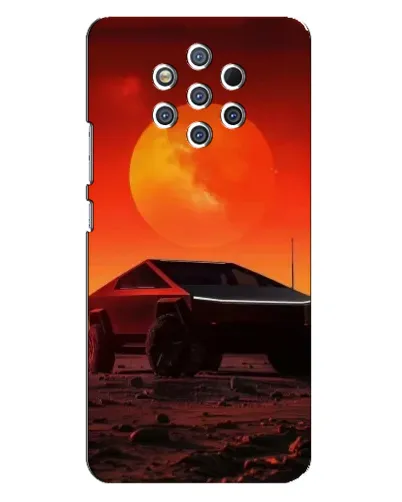 Чехол для Nokia 9 с картинкой «Cybertruck на Марсе»