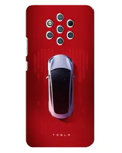 Чехол для Nokia 9 с картинкой «Tesla Top View»