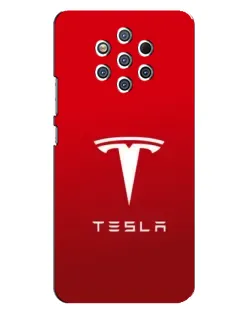 Чехол для Nokia 9 с картинкой «Tesla Red Classic»