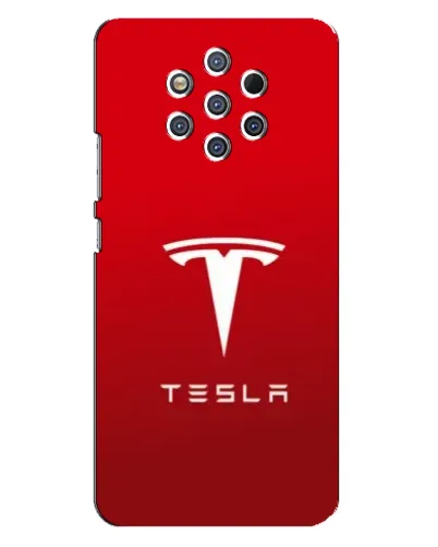 Чехол для Nokia 9 с картинкой «Tesla Red Classic»