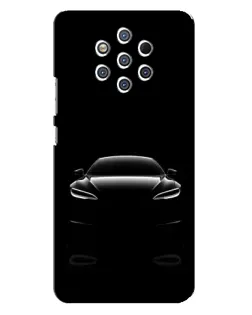 Чехол для Nokia 9 с картинкой «Силуэт Tesla Night»