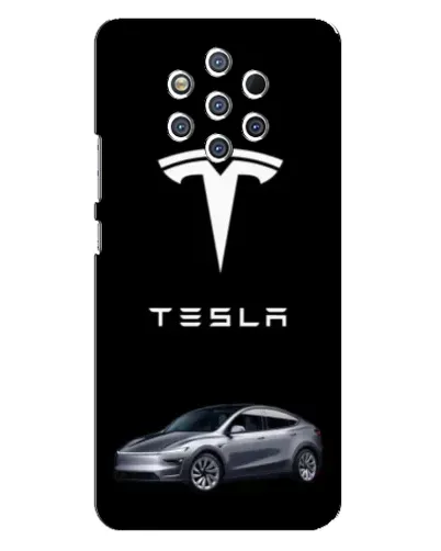 Чехол для Nokia 9 с картинкой «Tesla Model Y»